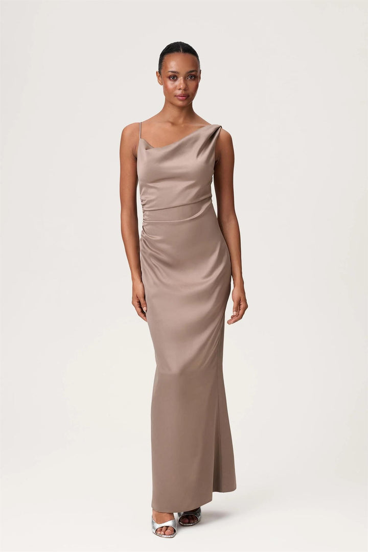 Almeria Dress  Taupe