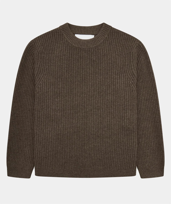 Boxy Wool Knit  Taupe