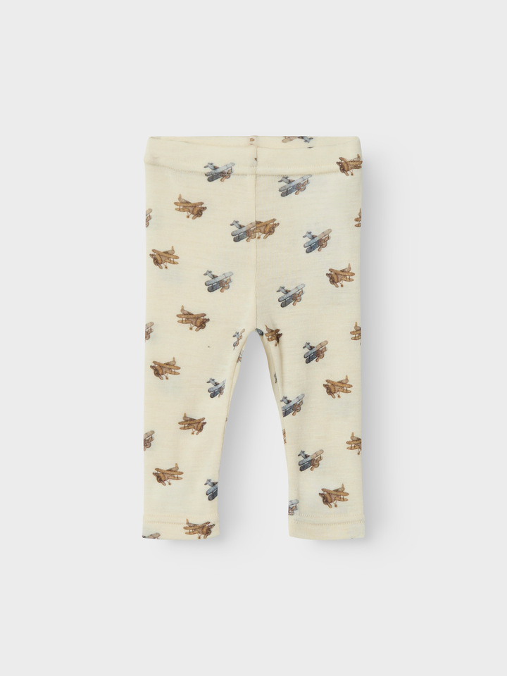 NBMNALU WO/MO SLIM LEGGING LIL NOOS  Offwhite