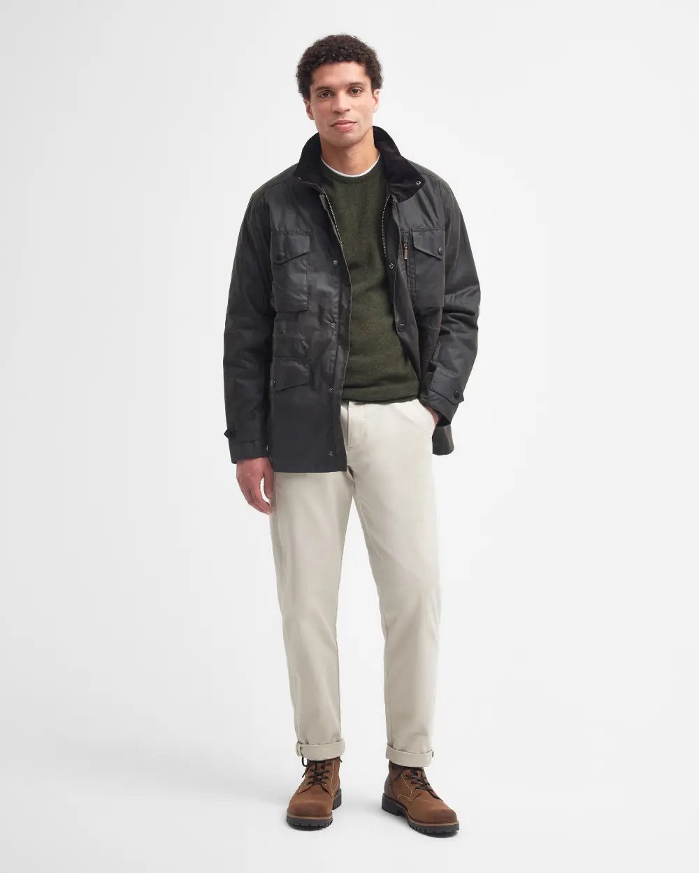 Barbour Sapper Wax Jacket  Olive/Classic