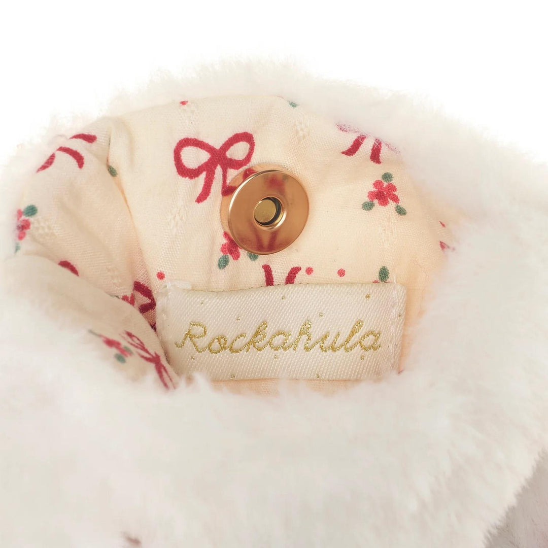 CUTE KITTEN FLUFFY BAG  White