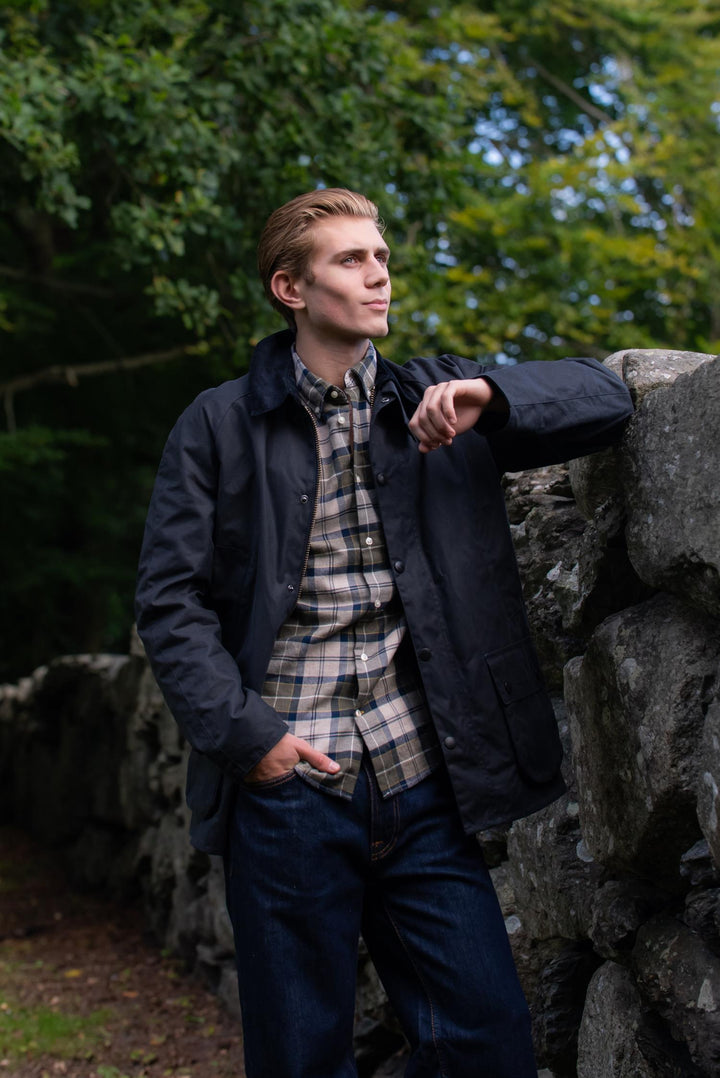 Ashby Wax Jacket  Navy