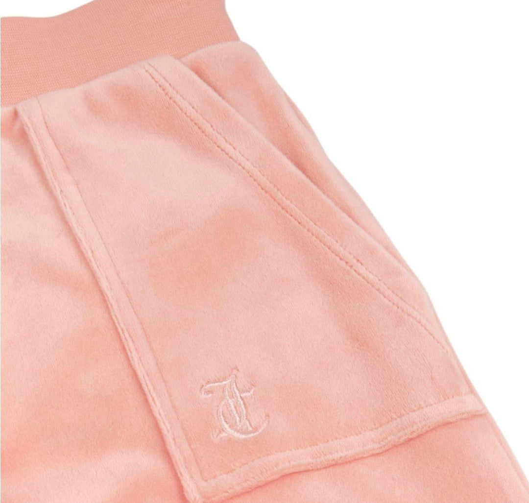 Tonal Wide Leg Jogger  Peach Blossom