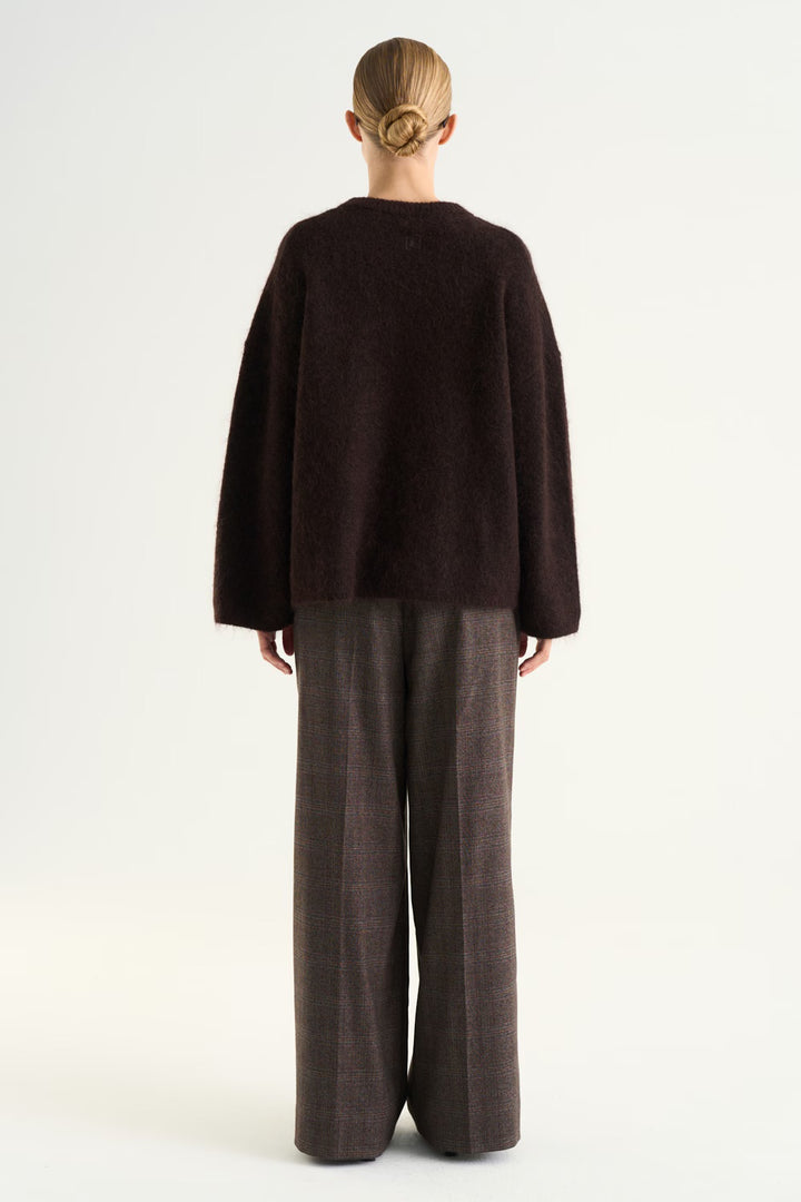 Mireya Knitted Sweater  Dark Taupe