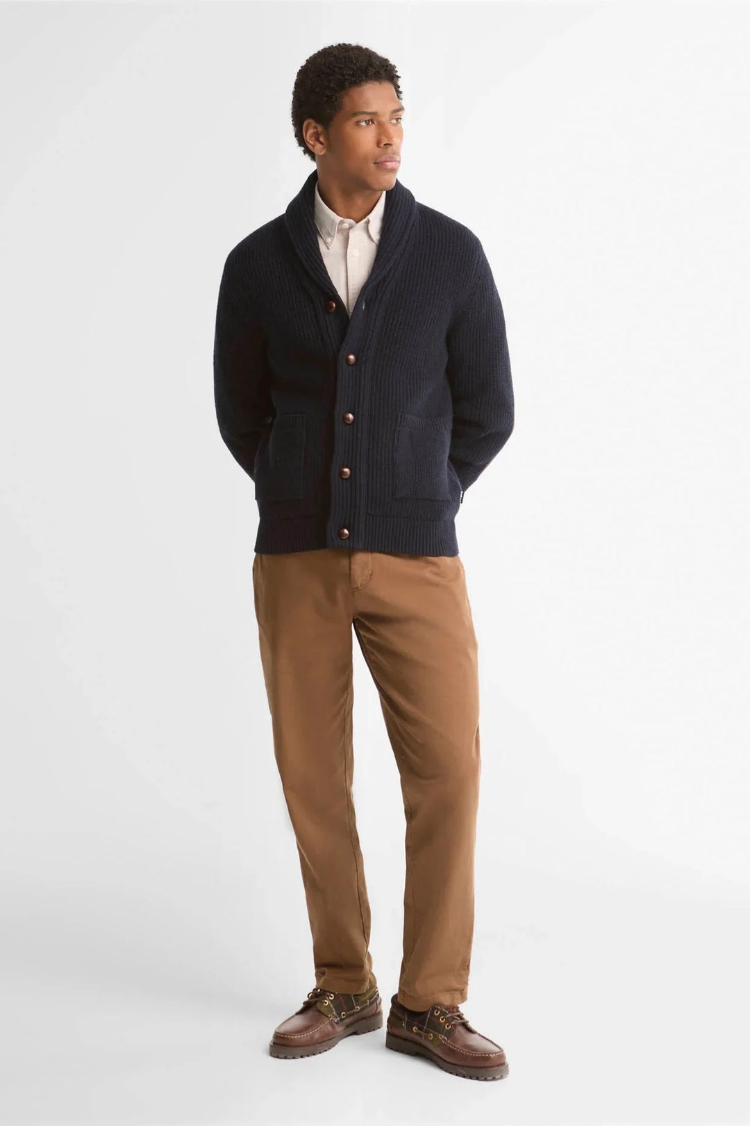 Barbour Hartland Knit  Navy