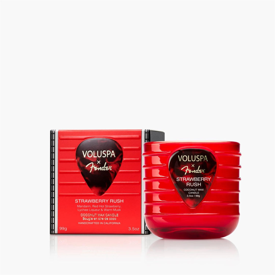 STRAWBERRY RUSH PEDESTAL CANDLE  Strawberry Rush