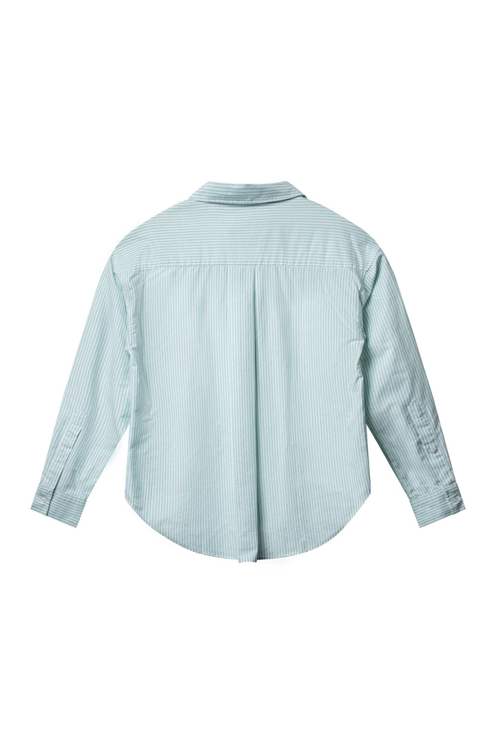 VENICE Oxford Classic Stripe  Soft Green Stripe