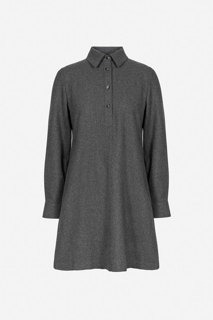Odette Dress  Grey Melange