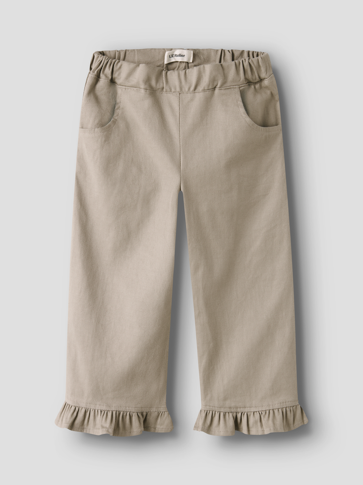 Doreen Wide Twi Pant  Lysegrå