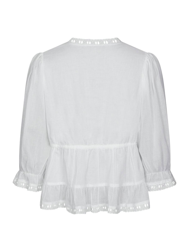 Adelia S Voile Blouse  White