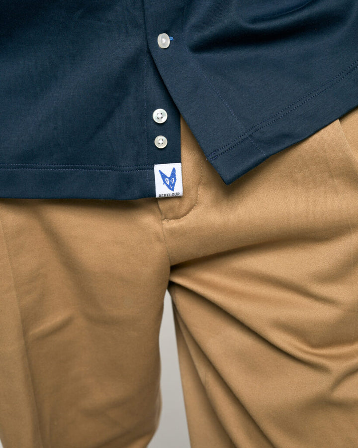Leon-Supima Knit  Navy