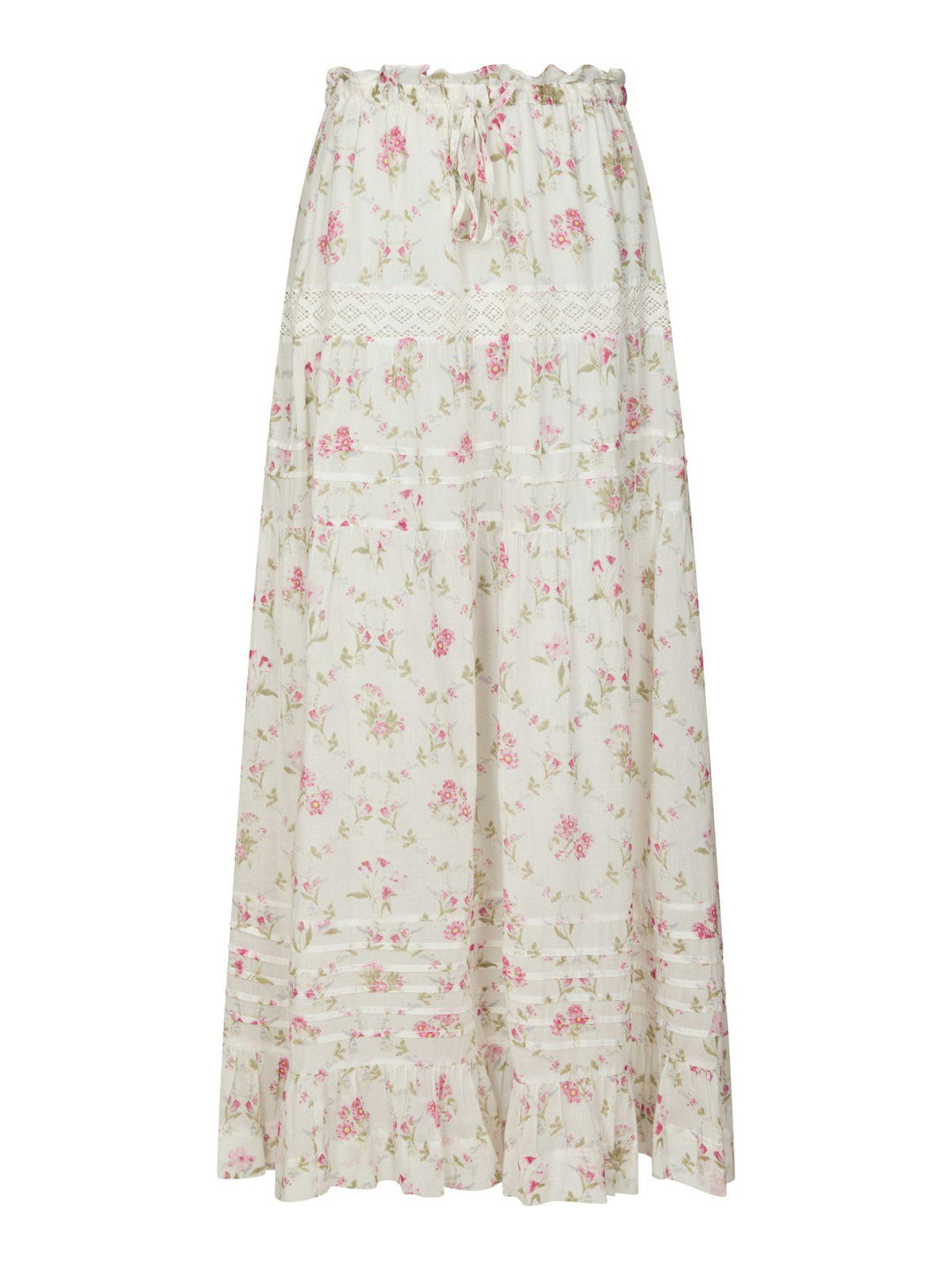 Fippo Spring Flower Skirt  Off White
