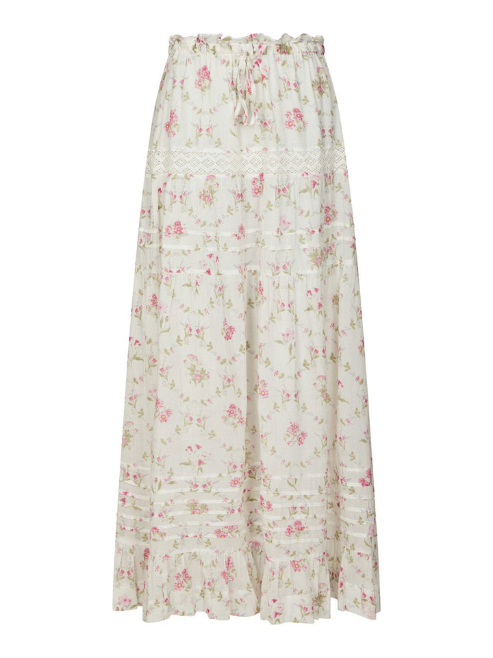 Fippo Spring Flower Skirt  Off White