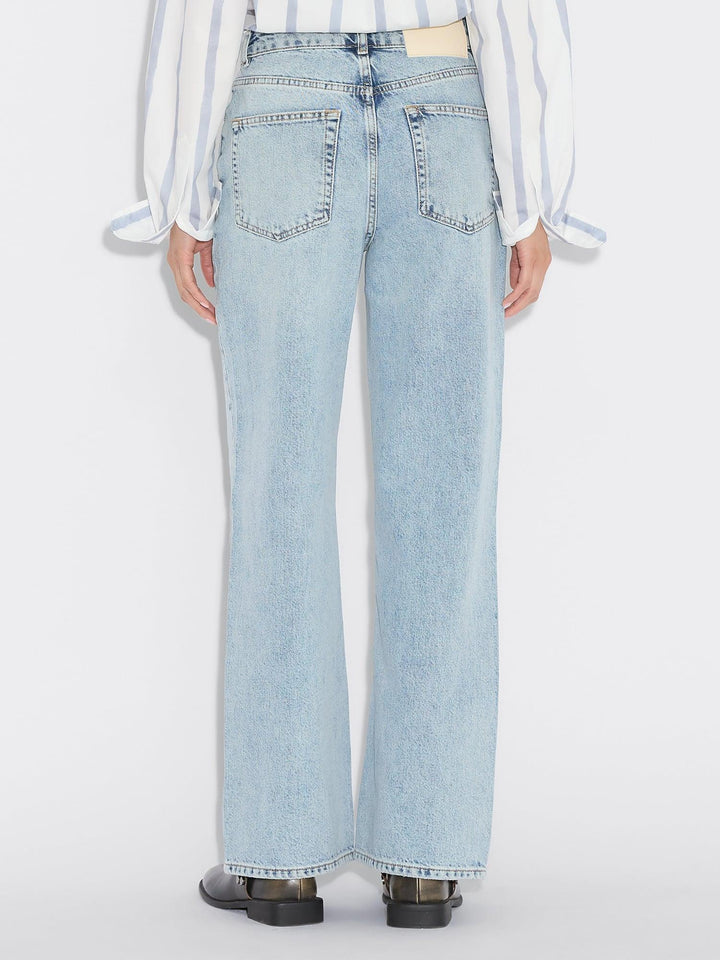 W Wide Jeans  Blue Washed