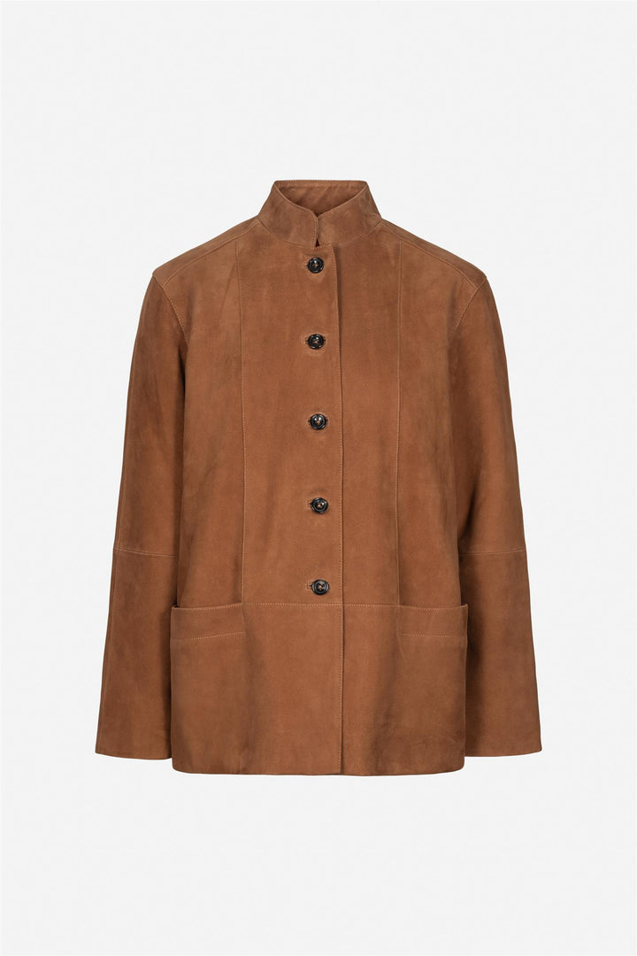 Lauren Leather Jacket  Camel Suede
