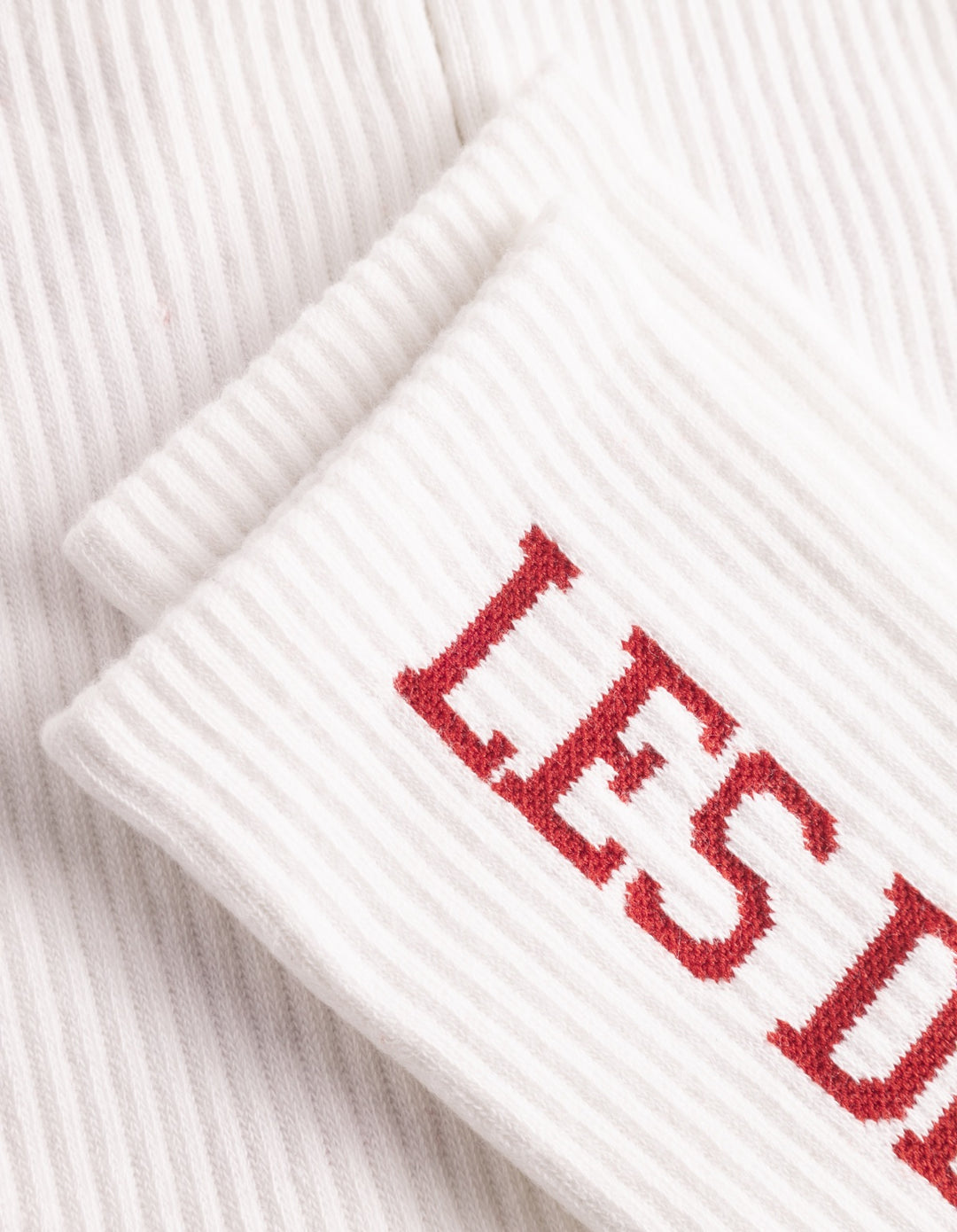 Les Deux Vertigo Rib Socks KIDS  White