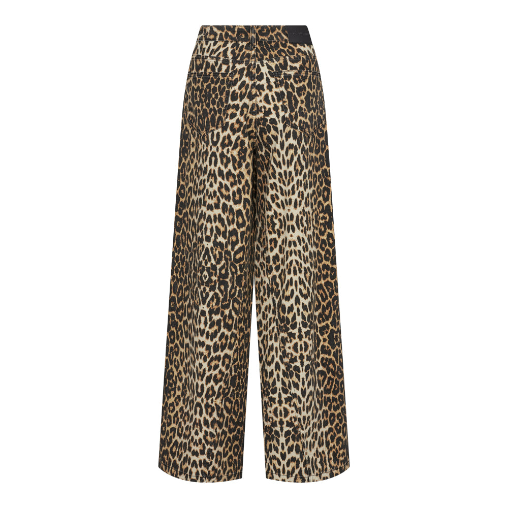 LeoCC denim panel pant  Leopard