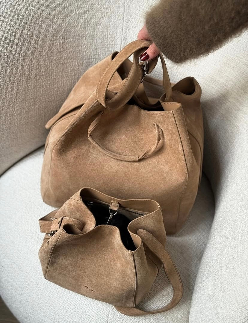 Sac Medium Suede  Wet Sand