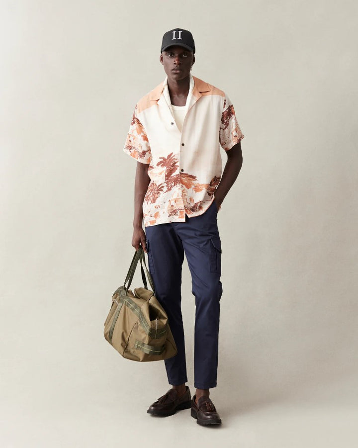 Coastal AOP SS Shirt  Terracotta