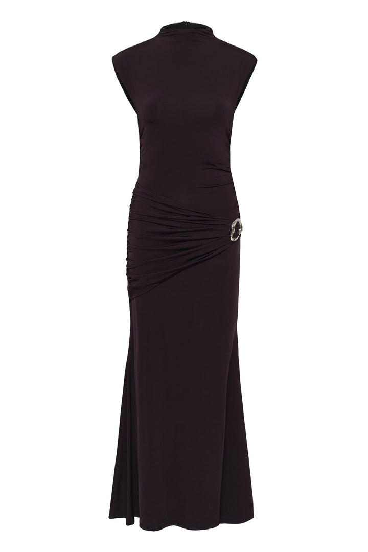Gzseren Long Dress Deep Plum