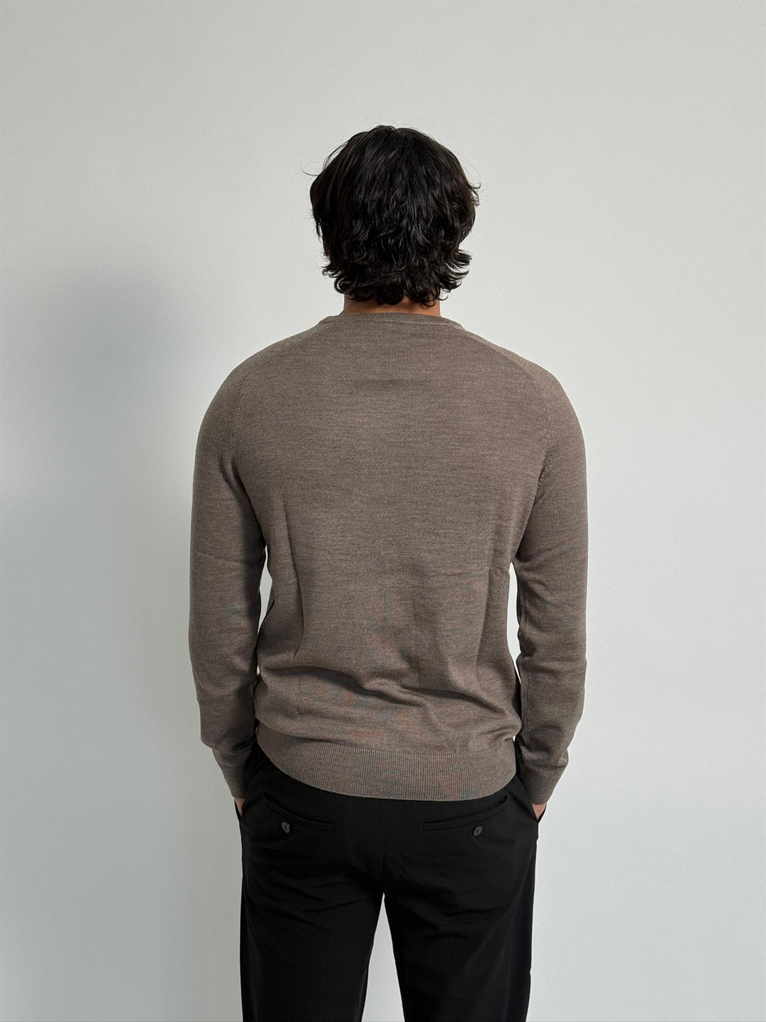 Merino Oneck  Brown