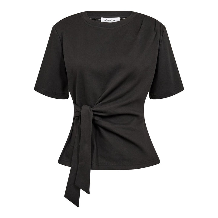 OrianeCC Pleat Tie Tee  Black
