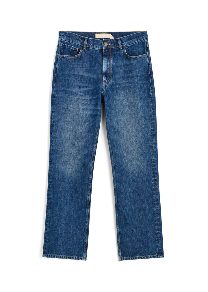 Cooper Highwaist Straight Jeans  Worn Blue