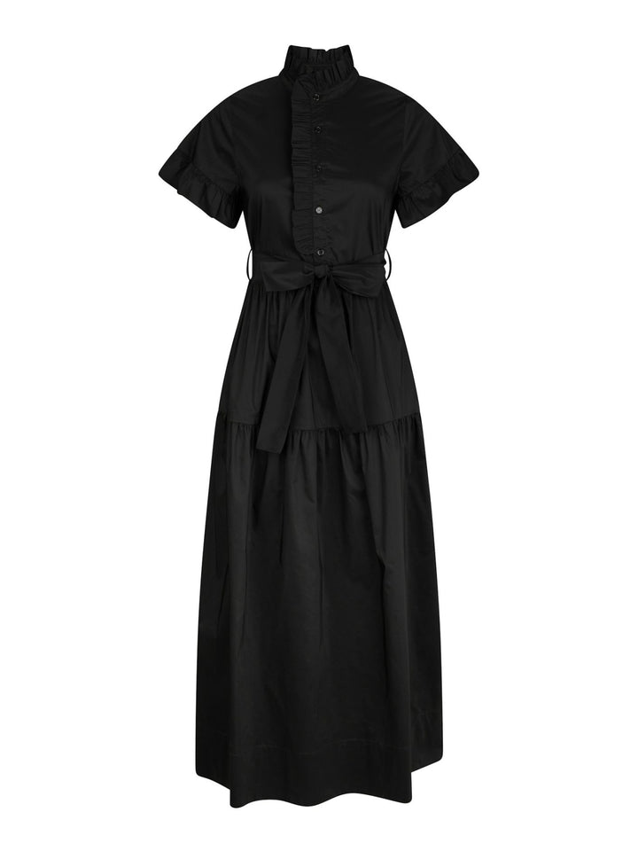 Nellie Poplin Dress  Black