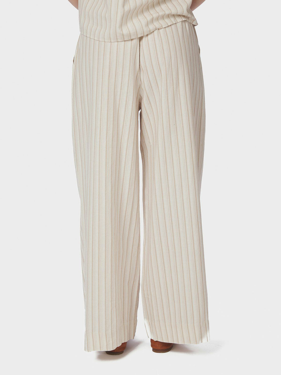 Heifa Linen Stripe Pants  Sand