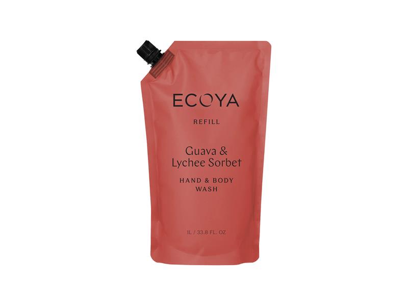 Refill Hand & Body Wash 1000ml  Guava & Lychee Sorbet