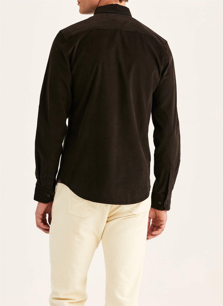 Douglas Cord Shirt-Slim Fit  Brown