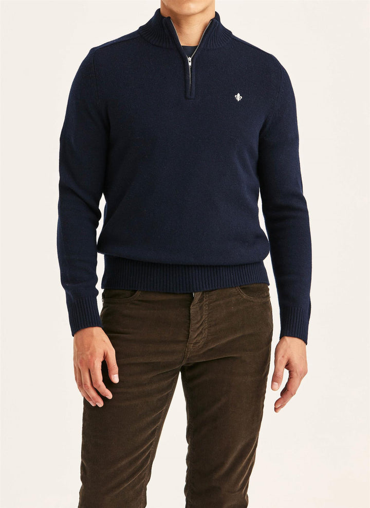 Hertford Half Zip  Navy