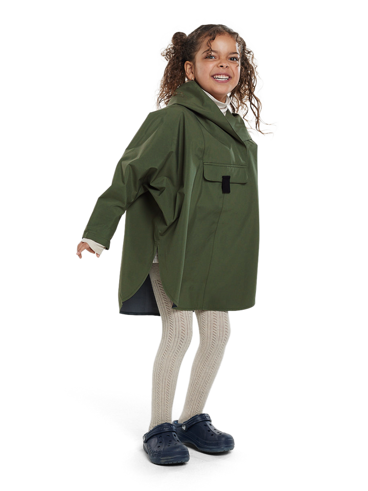 BERGEN MINI  PONCHO  Grønn
