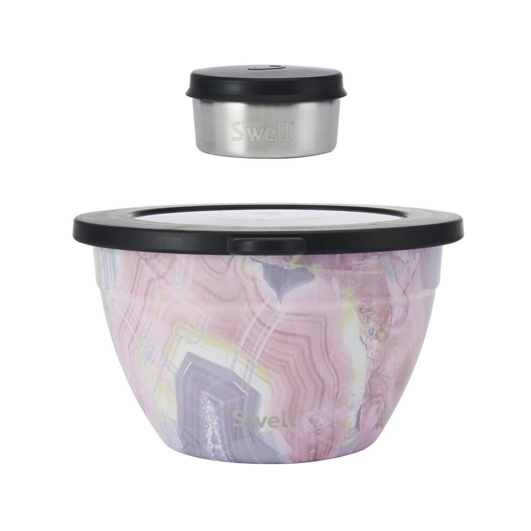 SALAD BOWL KIT 64 OZ / 1900 ML  Geode Rose