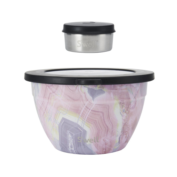 SALAD BOWL KIT 64 OZ / 1900 ML  Geode Rose