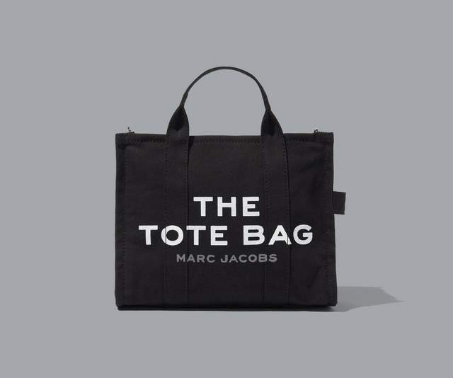 THE MEDIUM TOTE COTTON  Black