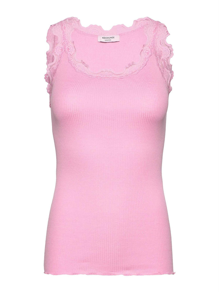 Babette SL U-neck Lace Top  Prism Pink