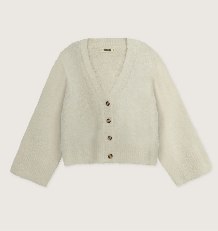 WBEa Teddy Cardigan  Off White