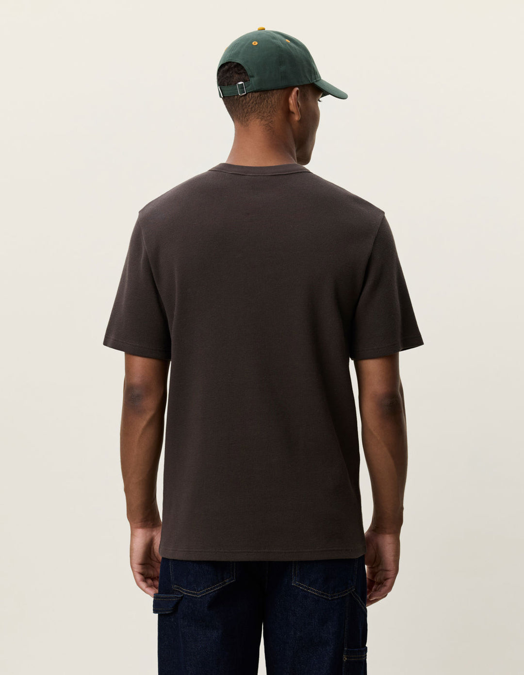 Label Waffle T-Shirt Delicioso Brown