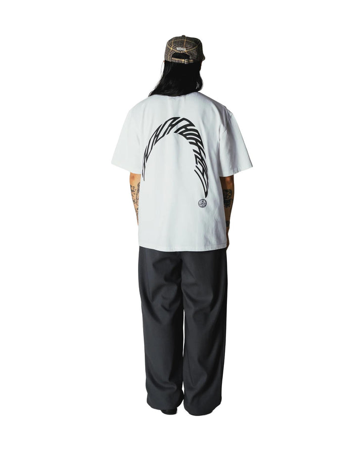 WBBaine Warp Tee  White-Black