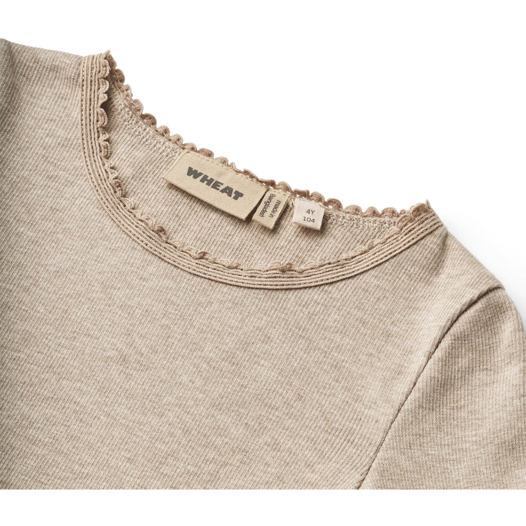 Rib T-Shirt L/S Reese  Gravel Melange