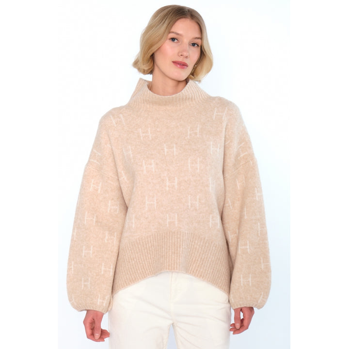 FAM Short Sweater  Light Beige Melange