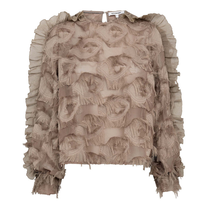 SyraCC Structure Blouse  Walnut