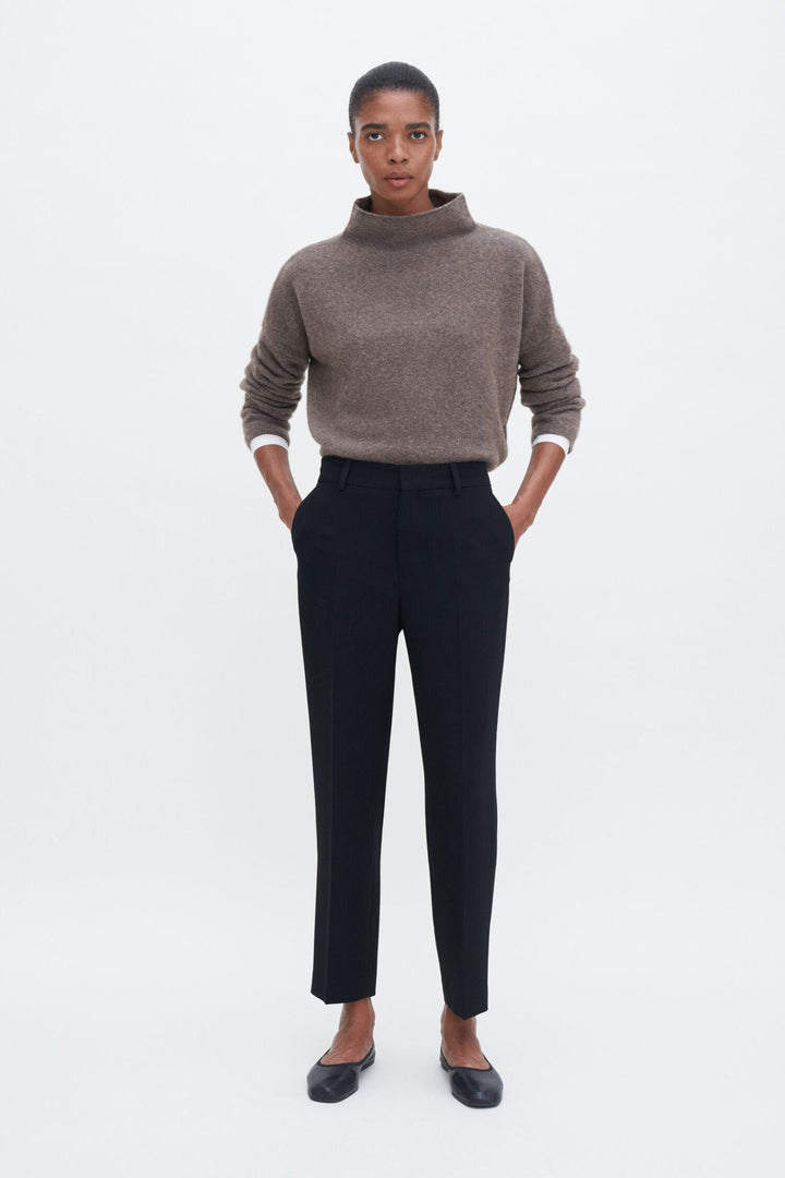 mika yak funnelneck sweater  Dark Taupe Melange