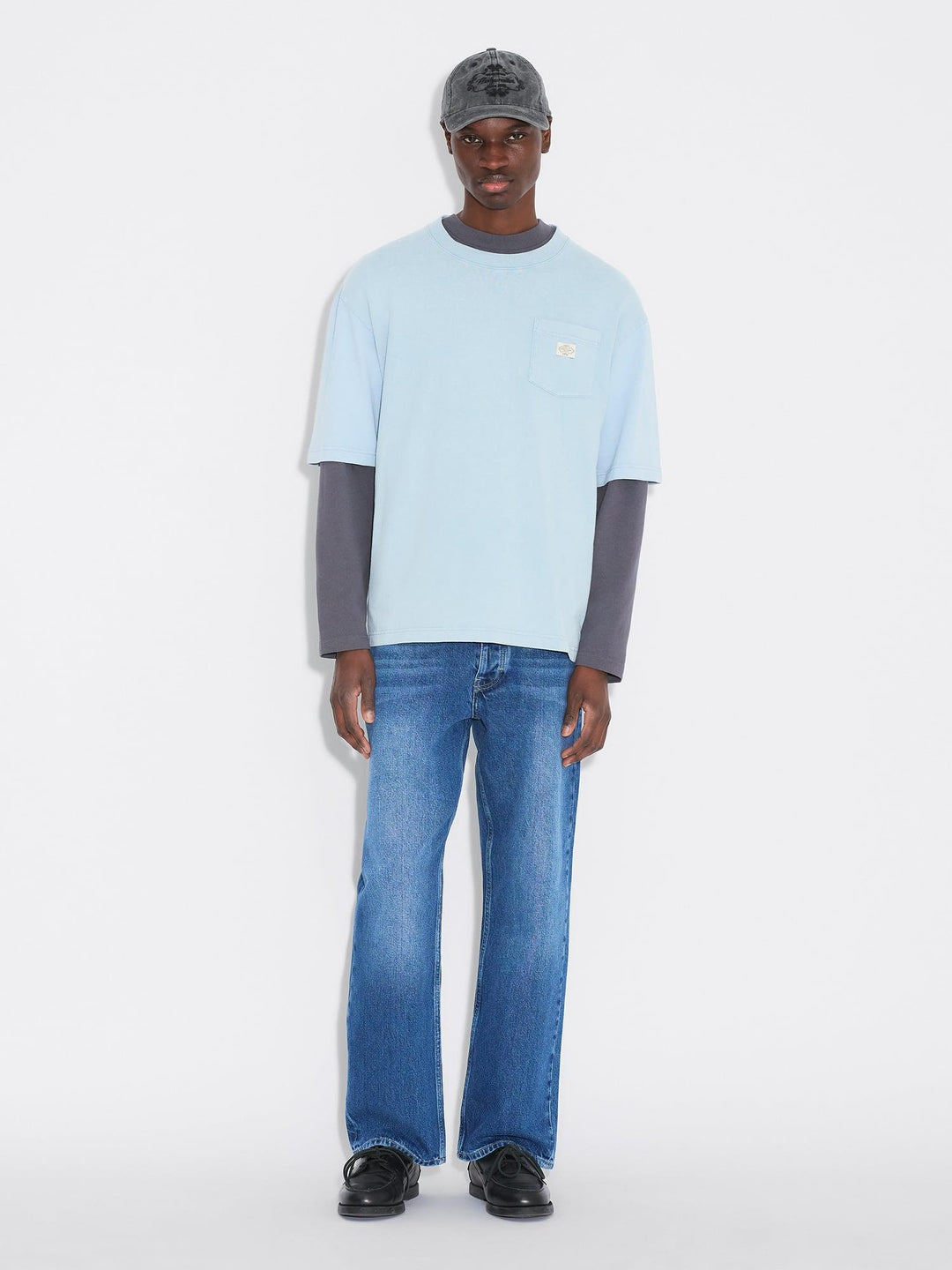 Carmen Tee  Blue Washed