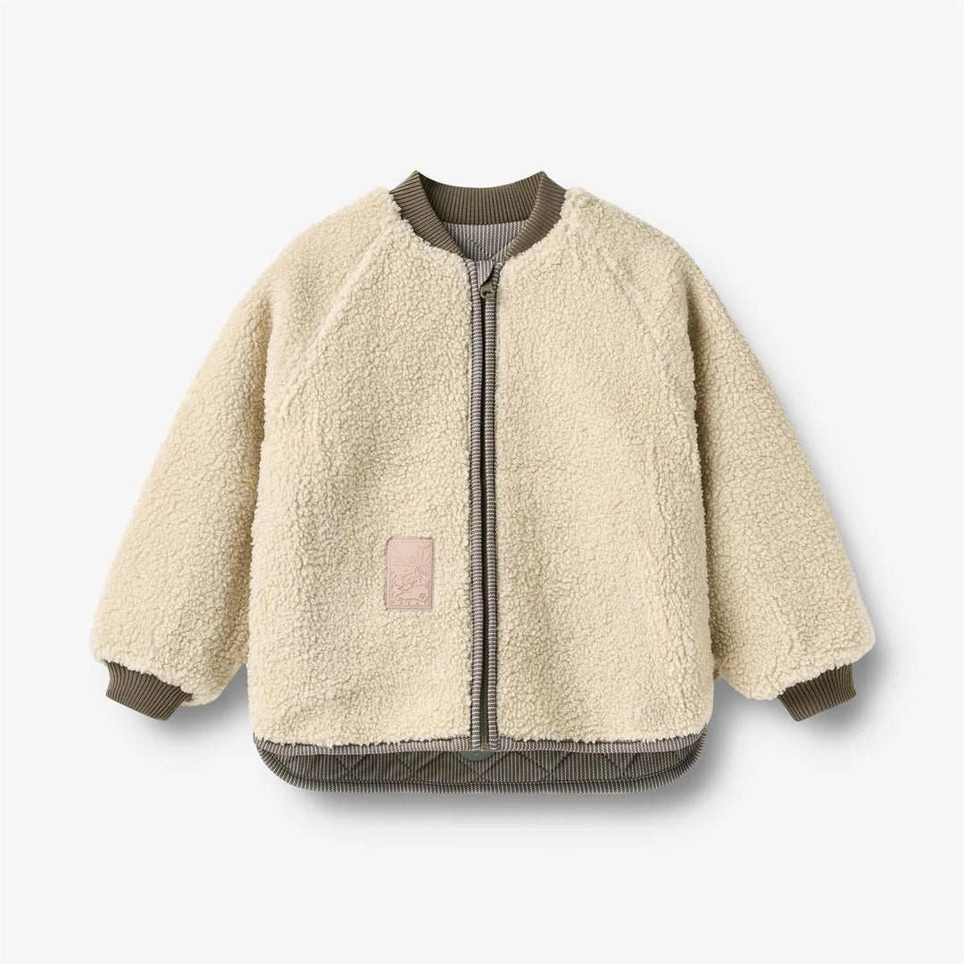 REVERSIBLE THERMO JACKET  Brun Stripet
