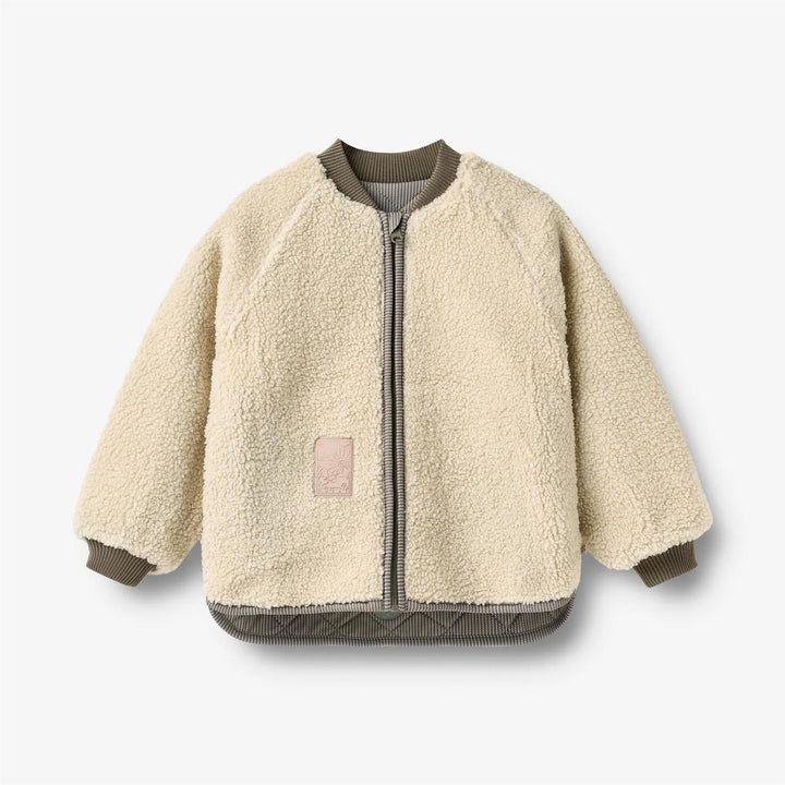 REVERSIBLE THERMO JACKET  Brun Stripet