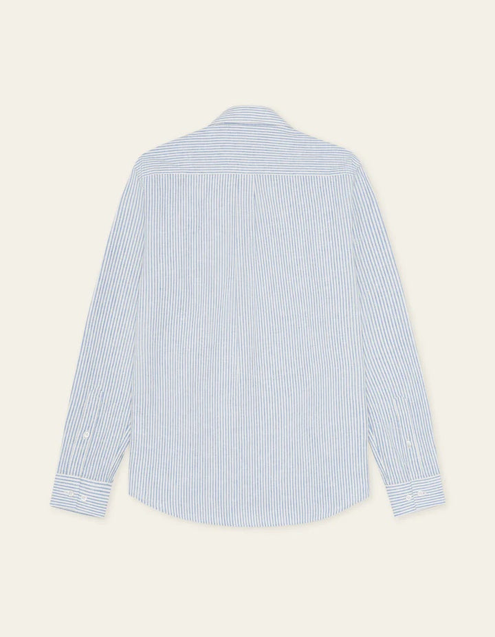 Konrad Stripe Cotton Linen Shirt  Allure