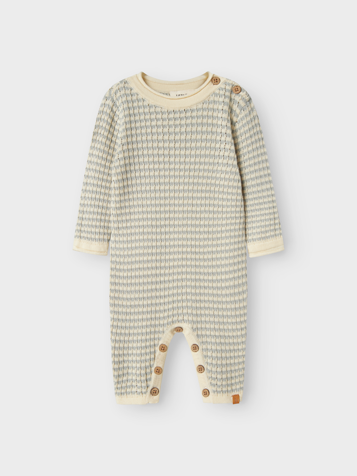 Nbmnelson Ls Knit Suit Lil  Lysegrå