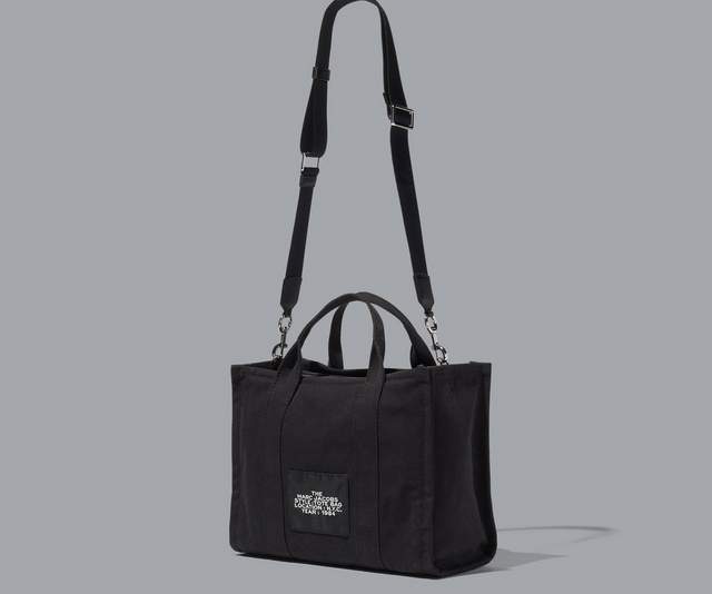 THE MEDIUM TOTE COTTON  Black